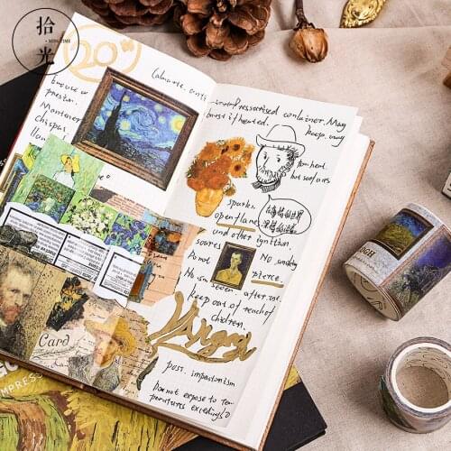 5 cm Wide Great Artist Washi Tape DIY Scrapbooking Sticker Label Masking Tape School Office Supply