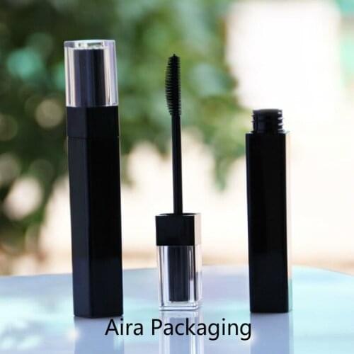 6ML Black Empty Plastic Portable Mascara Tube Handmade DIY Mascara Bottle Eyelashes Cream Packing Bottles