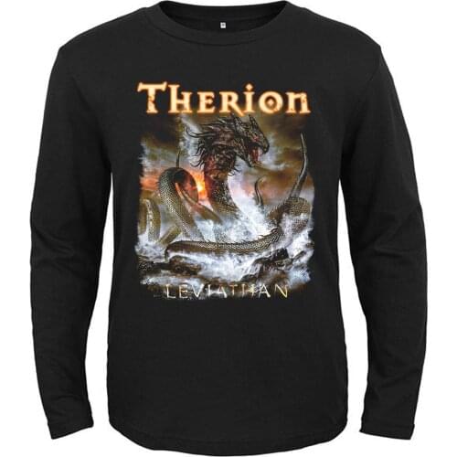 6 Designs Therion Symphonic Rock Band Rocker Men Women Full Long Sleeves Shirt Gothic Metal Black Tee Fitness classical