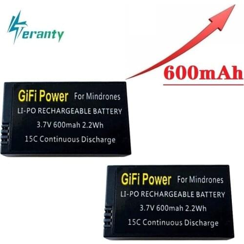 Upgrade Capacity 600mAH 3.7V 550mah Lipo Battery For Parrot Mini Drones Mambo Jumping Sumo and Rolling Spider RC Drones Battery