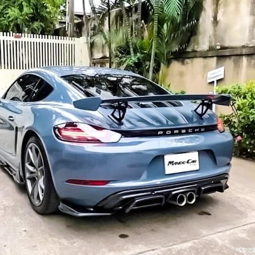 Car Accessories High Quality Carbon Fiber Rear Trunk Lip Spoiler Wing Decoration Fit For Porsche Boxster Cayman 718 997 998 981