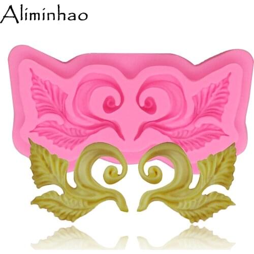 B0918 Leaf relief shape fondant cake decoration dessert tools Sugarcraft silicone mold for cake clay DIY chocolate Resin mold