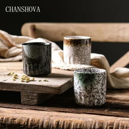 CHANSHOVA 100ml Traditional chinese retro style Personality brief Ceramic Teacup China porcelain coffee tea cups H065