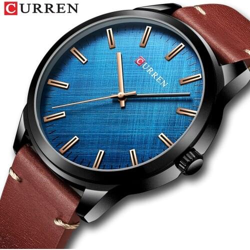 2020 New CURREN Men Watch Top Luxury Brand Business Leather Wristwatch Fashion Sport Waterproof Quartz Watches Man Relogio