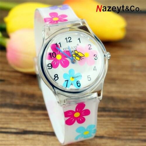 Promotion ladies casual silicone quartz watch high quality girls students summer design flower dial jelly watch Reloj femenino