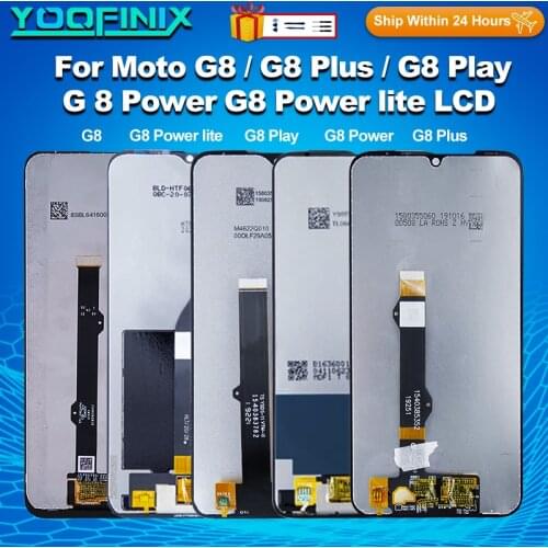 For Motorola Moto G8 Display Touch Screen Digitizer Display Replacement Parts For Moto G8 Power G8 Play G8 Plus G8 Power Lite