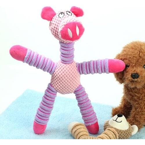 Pets Dog Toys Squeaky Sound Funny Plush Chew Toy Small Medium Dogs Interactive Fleece Toys Cat Dog Molar Toy