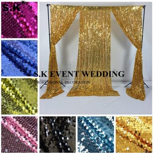 Wholesale Price Sequin Backdrop Curtain Wall Stage Background Photo Booth For Wedding Banquet Event Decoration