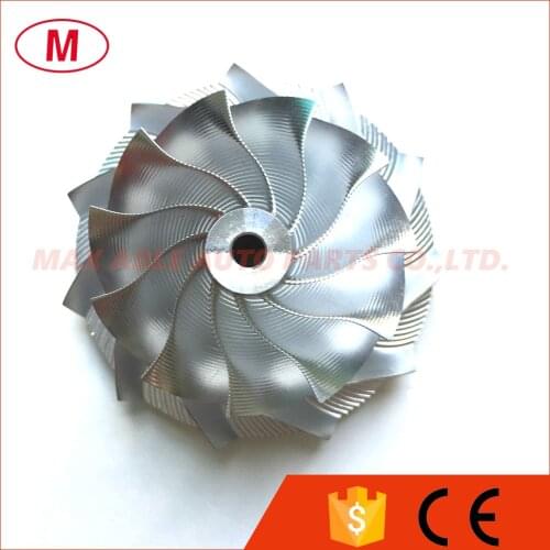 GT15-25 53.11/70.97mm 11+0 blades Turbo Point Milling Billet compressor wheel/Aluminum 2618/Point Milling compressor wheel