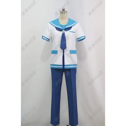 Nagi-Asu: A Lull in the Sea Sakishima Hikari Uniform Suit Halloween Party Summer School Suit Adult Outfit Cosplay Costume