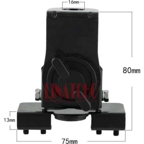 Sturdy RB66 Black PL259 SO239 Connector Trunk Lid Hatchback Car Mobile Radio Antenna Mount Bracket