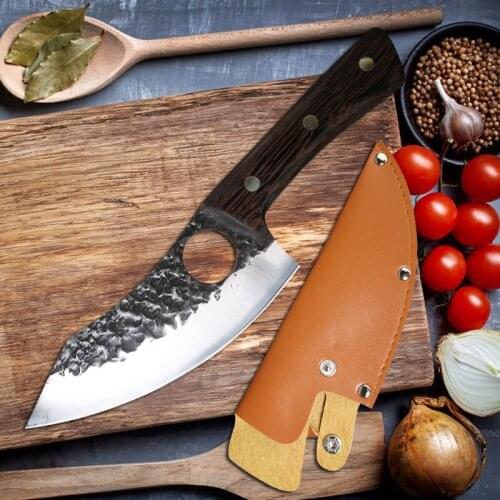 Forging Kitchen Knife Chef Boning Knife Butcher Slaughter Sharp Cutting Meat Cleaver Fishing Knife Cooking Outdoors Knives Tools