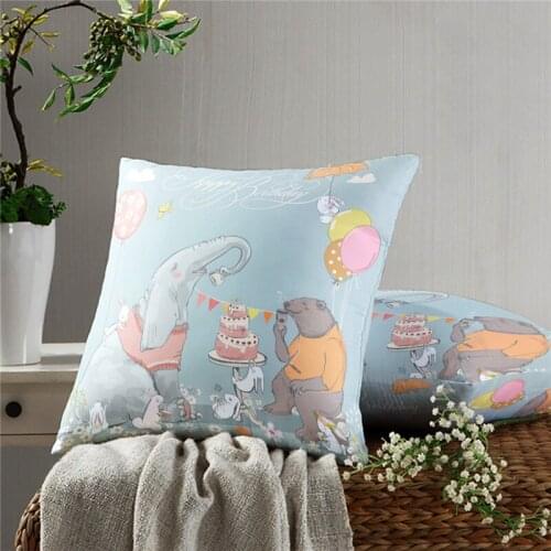 Lovely Animals Pillow Case Decoration Sofa Cushion Pillow Case Bed Pillow Case Home Decoration Car Pillow Case
