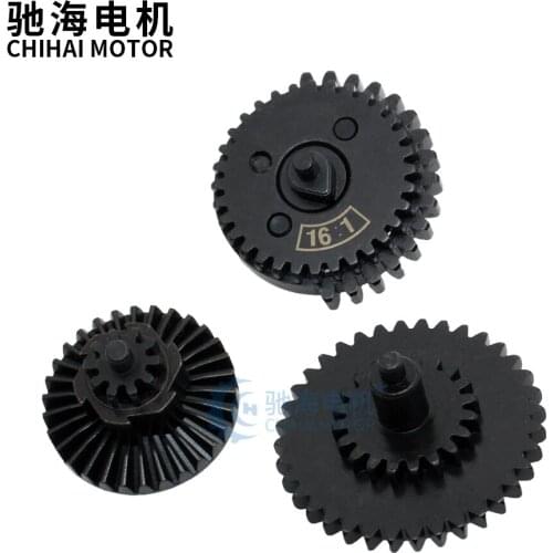 Chihai motor 16:1 Steel machined gear for Ver.2/3 M4 AEG Airsoft Gel Blaster Paintball Accessory