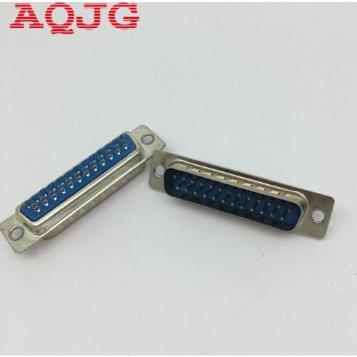 Brand New 1Pair 25 Pin D-SUB DB25 Pin Male Female Solder Type Welding Connector DIY Top Sale