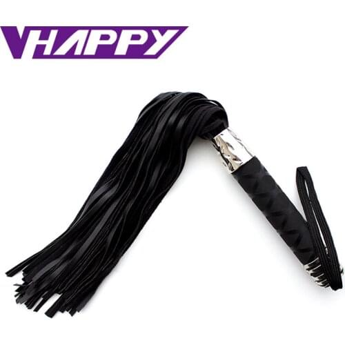 Newest 45cm PU Leather Horse Whip Rope Flogger Tail Flirting Sexy Toys For Couples Adult Game Product Free Shipping VP-WP001013A