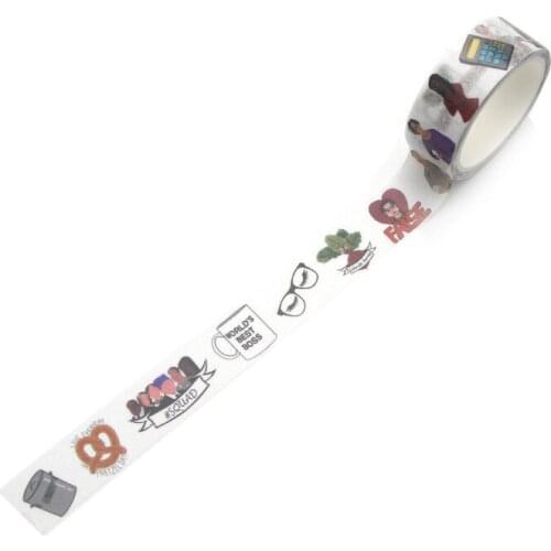 Office Animation Washi Tape Color Hand Account Tearable DIY Decoration Stationery PDA Adhesive Tape AL2825