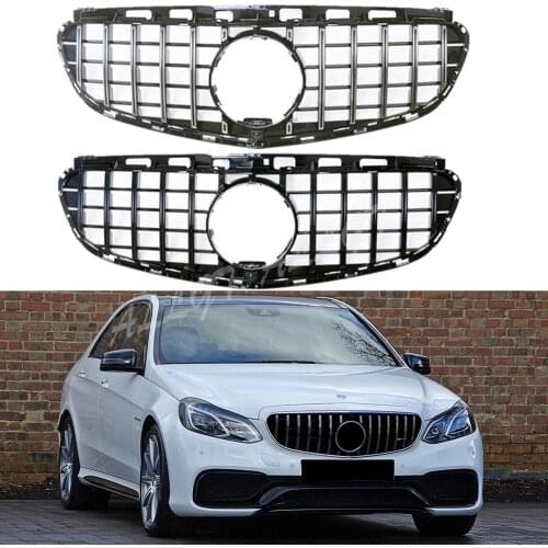 Front Racing Billet Bumper Grille Upper Facelift Grill For Mercedes Benz E-Class E63 AMG W212 2014 2015 2016