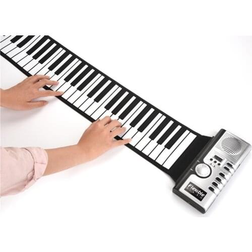 Hand Roll Portable Piano 61 Key Keyboard Digital Music Electronic Keyboard Kids Adult Piano