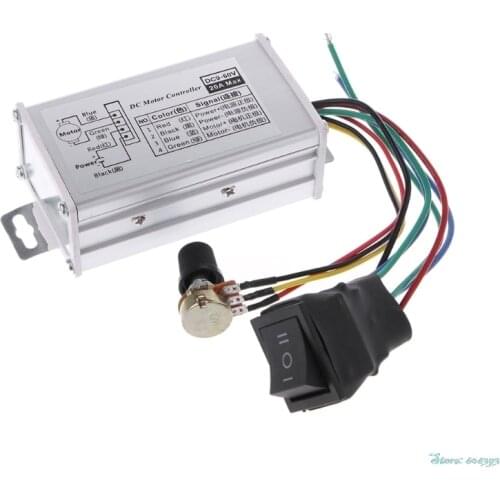 DC 12V 24V 36V 48V SoftStart Reversible Motor Speed Control PWM Controller PWM