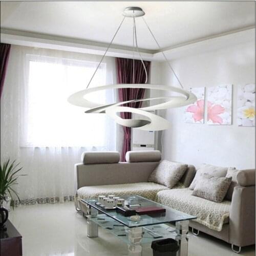 Nordic Simple European Designer Round Metal Modern Led Pendant Lamp For Hotel Office Shop Loft Cafe Bedroom Living Room