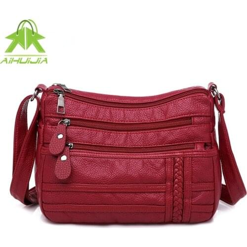 Luxury Handbag Washed Leather Women Bag 2021 New Stylish Woven Designer Small Square Bag Casual Shoulder Bag & Crossbody Bag