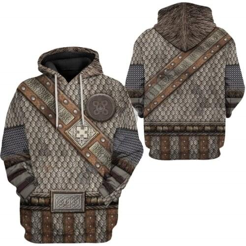 Viking Armor 3D Printed Men For Women hoodies Harajuku Streetwear Fashion Sweatshirts Jacket Cosplay Costumes 06
