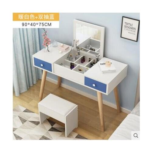 Dressing table bedroom net red dressing table ins wind simple modern storage cabinet one Nordic dressing table small apartment