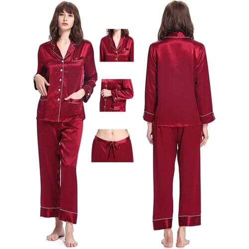 Yunfreesilk Women's Long Sleeve Pajamas