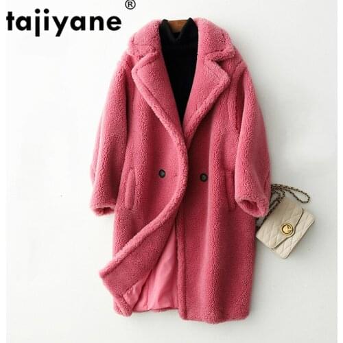 Warm Real Fur Coat Wool Jacket Autumn Winter Coat Women Clothes 2020 Korean Vintage Natural Sheep Shearling Women Top Hiver 920