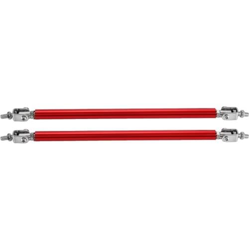 1 Pair 20cm Car Front Bumper Support Bar Strut Car Modification Support Rod Universal Metal Surround Rod (Blue/Red/Black)