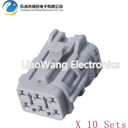10 sets 6 pin automotive sensor gray harness connector with terminal block DJ7061Y-2-21 6P