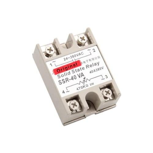 10 pcs SSR-40VA Single-Phase Solid State Relay Voltage Regulator 40A SSR40VA