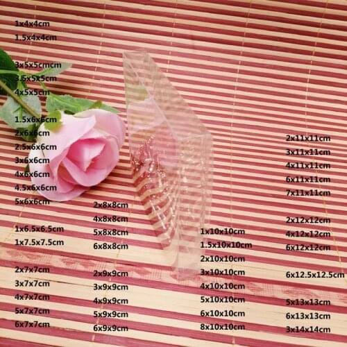 100pcs ABB Clear Plastic Box Storage Jewelry Packaging Box for Jewelry Wedding Ring Box Plastic Transparent Box PVC Display Box