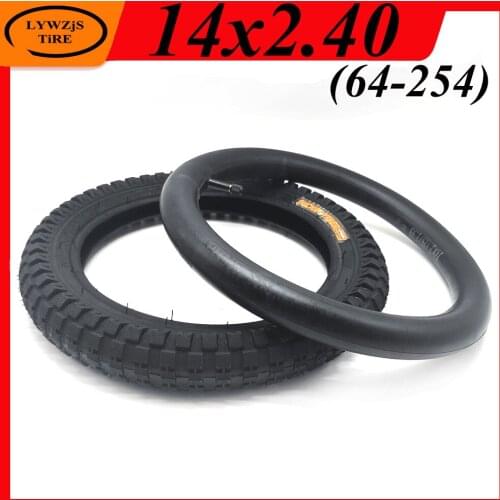 14x2.40(64-254) Inner and Outer Tyre 14x2.4 Pneumatic Wheel Tire for Kids Bike Children Bicycle Accessories