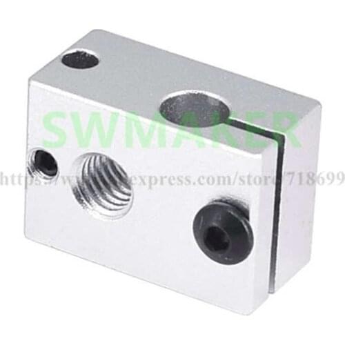 3D Printer E3D V6 Aluminum Heater Block 23*16*12mm for Sensor Cartridges PT100