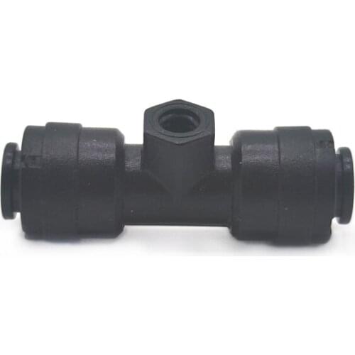 50 Pcs 1/4 Inch Female Tee Connector Thread for Garden Sprayer Fog Machine Water System 10 - 24 UNC