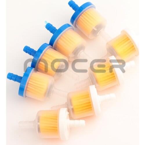 6 Pcs Motorcycle Petrol Gas Fuel Gasoline Oil Filter for Scooter Motorcycle Moped Scooter Dirt Bike ATV Go Kart oil fuel filter