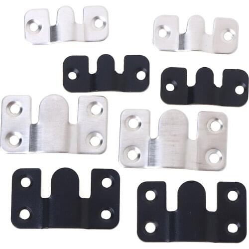8pcs Heavy Duty Wall Picture Frame Hanger Display Hook Sectional Sofa Bed Interlocking Mount Bracket Furniture Connector Screw