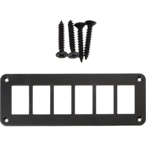 Aluminum Rocker Switch Panel 2/3/4/6 Way Housing Holder For Car Boat Auto Parts