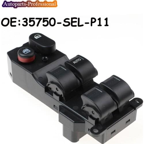 Car Auto accessorie 35750-SEL-P11 35750SELP11 For H onda Jazz 2003-2008 Power Window Control Switch 35750-SEL-P02 35750-SEN-P11