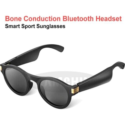 Wireless Stereo Music Sunglasses Sport Headset Headphone Bone Conduction Bluetooth Smart Sport Sunglasses Fashion Riding Glasses