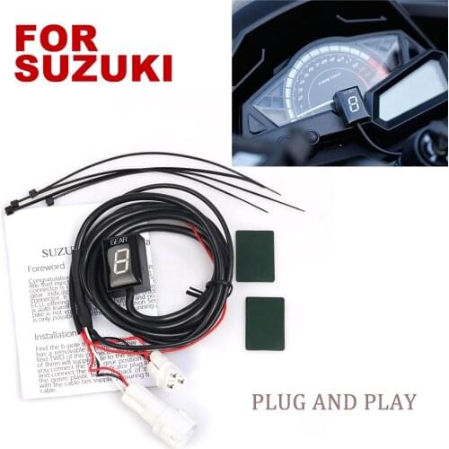 Motorcycle LCD 1-6 Level Ecu Plug Gear Indicator Display Digital For SUZUKI GSX1300 GSX1400 GSX650F GSX1000F GSX 1300 1400 650F