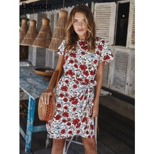 Deenor Summer Short Sleeve Dresses