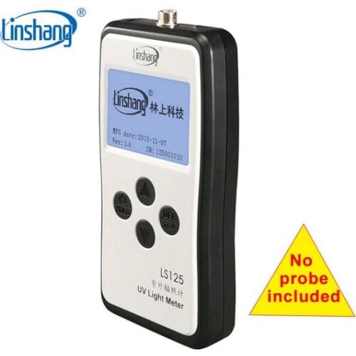 DHL or EMS Linshang LS125 UV Light Meter Test Ultraviolet Power UV Intensity Energy For 365nm 395nm UVA LED UVB UVC waterproof