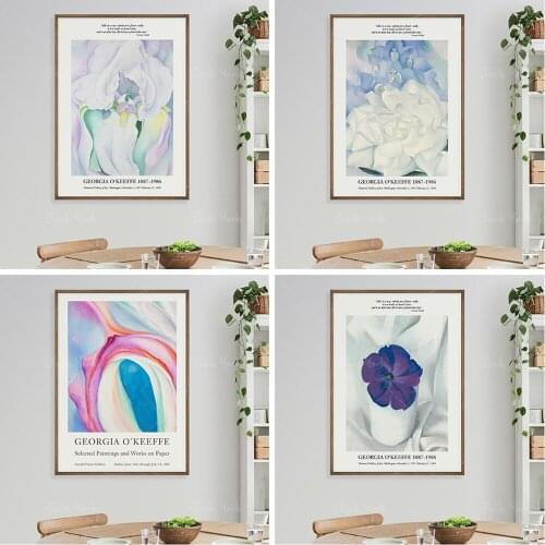 Georgia O'Keeffe Art Exhibition Digital Download Poster Vintage Print