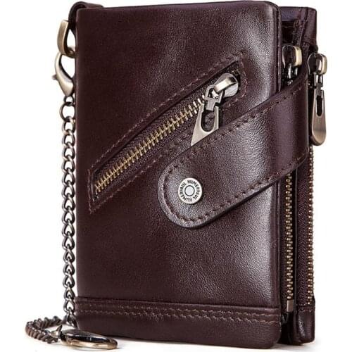 Hot Sale Wallets Man Short Genuine Leather Card Holder Snap Brand Mini Purse Folding Designer Coin Bag Male Cards Pocket