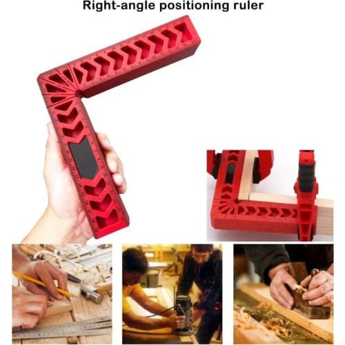 3/4/6 inch 90 Degree L Shape Right Angle Ruler Carpentry Measuring Gauges Positioning Ruler Fixture Tool for Woodworking Measure