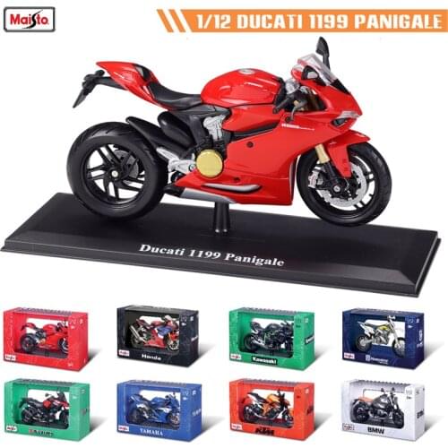 Maisto 1:12 new style With base Ducati 1199 Panigale original authorized simulation alloy motorcycle model toy car Collecting
