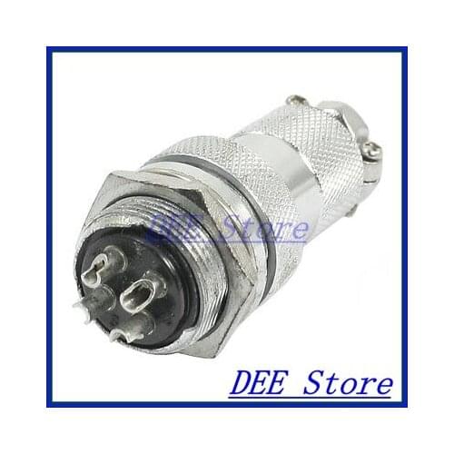 P20-4 Core 4 Pin Stainless Steel Male Female Panel Aviation Connector